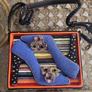 Rare Mary Frances Shoe Box Purse